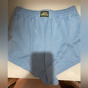 DAILY DRILLS Mesh Super Shorts - Light Blue M/L